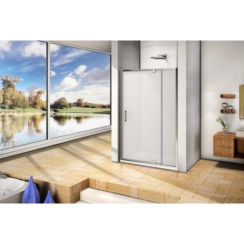 Душевая дверь в нишу Good Door Orion WTW - PD-110-G-CH, 110 х 185 см, стекло матовое Грейп, хром, ОР00019