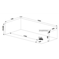 Ванна акриловая Bas Pro Бали БАВ0002, 160 x 70 см, белый