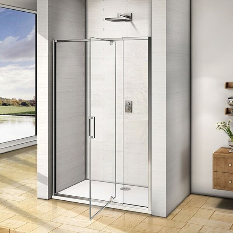 Душевая дверь в нишу Good Door Orion WTW - PD -120-C-CH, 120 х 185 см, стекло прозрачное, хром, ОР00020
