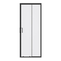 Душевой уголок Good Door Cube CR-100-C-B, КУ00021, 100 х 100 см, стекло прозрачное, профиль чёрный