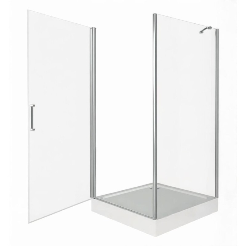 Душевое ограждение Good Door Fantasy CR-80-С-CH, 80 х 80 х 185 см, стекло прозрачное, профиль хром, ФА00022