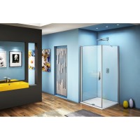 Душевое ограждение Good Door Fantasy CR-80-С-CH, 80 х 80 х 185 см, стекло прозрачное, профиль хром, ФА00022