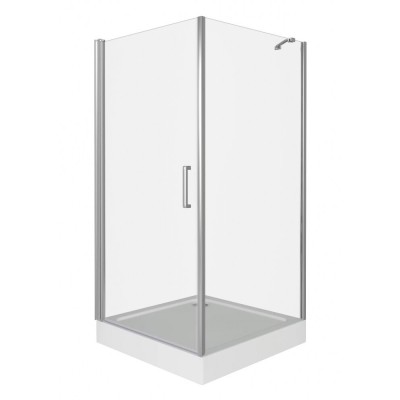 Душевое ограждение Good Door Fantasy CR-80-С-CH, 80 х 80 х 185 см, стекло прозрачное, профиль хром, ФА00022