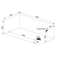 Ванна из искусственного камня Good Door Марбея 170 x 75 см, белый, ВА00022