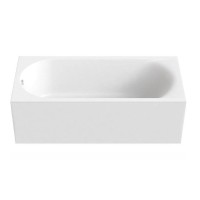 Ванна из искусственного камня Bas Афина ВА00025, 150 x 70 см, белый
