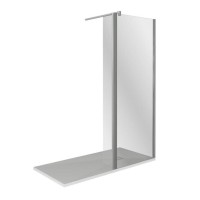 Душевая стенка Good Door Walk In SP2-100-C-CH, ВИ00026, 100 см, свободный вход, стекло прозрачное, профиль хром
