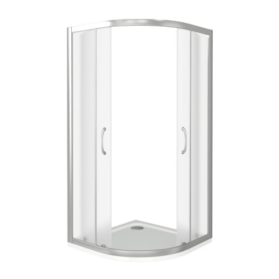 Душевое ограждение Good Door Latte R -100-G-WE, 100 х 100 х 185 см, стекло матовое Грейп, белый, ЛА00027