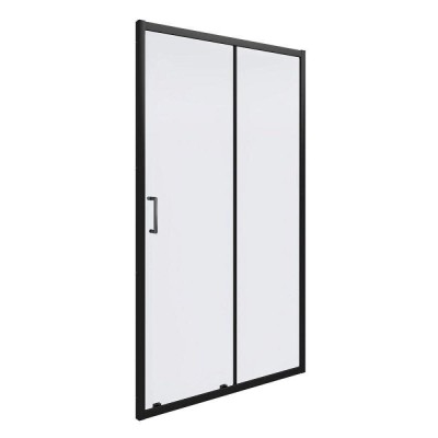 Душевая дверь Good Door Cube WTW-130-C-B, КУ00028, 130 см, стекло прозрачное, профиль чёрный