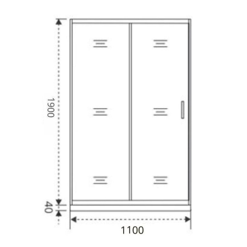 Душевая дверь Good Door Cofe WTW-110-C-CH, КФ00028, 110 см, стекло прозрачное, профиль хром