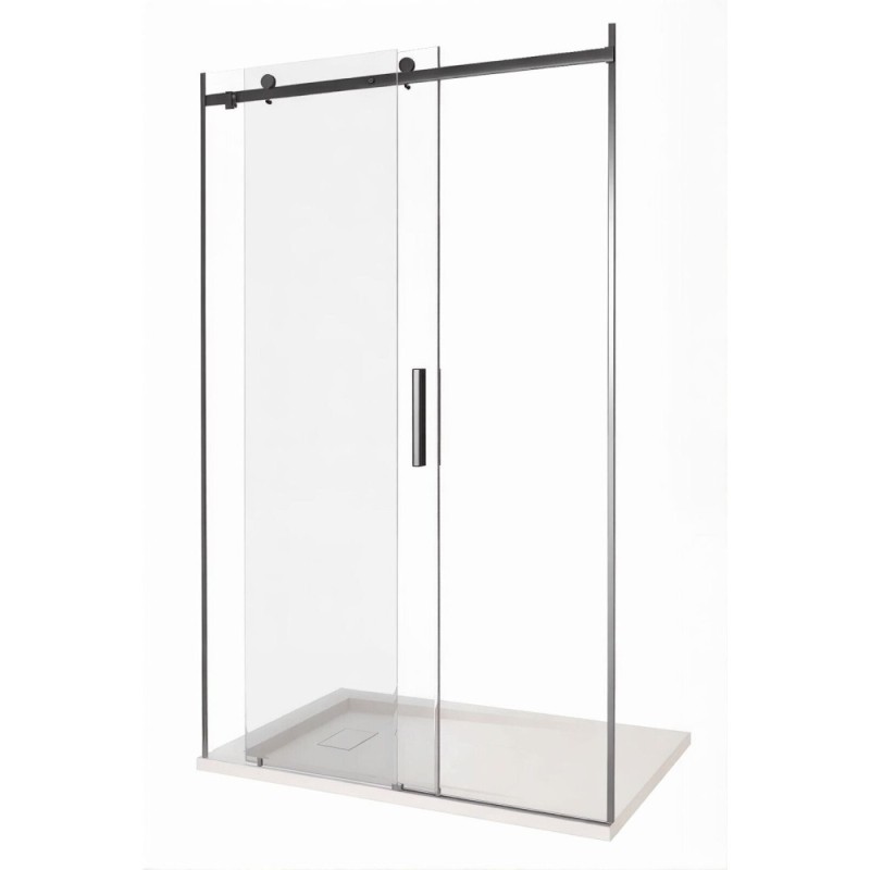 Душевая дверь Good Door Galaxy WTW-150-C-B, 150 х 195 см, стекло прозрачное, профиль черный, ГЛ00028