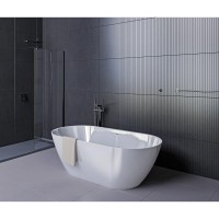 Ванна из искусственного камня Bas Катания ВА00029, 170 x 80 см, белый матовый