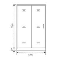 Душевая дверь Good Door Cofe WTW-130-C-CH, КФ00030, 130 см, стекло прозрачное, профиль хром