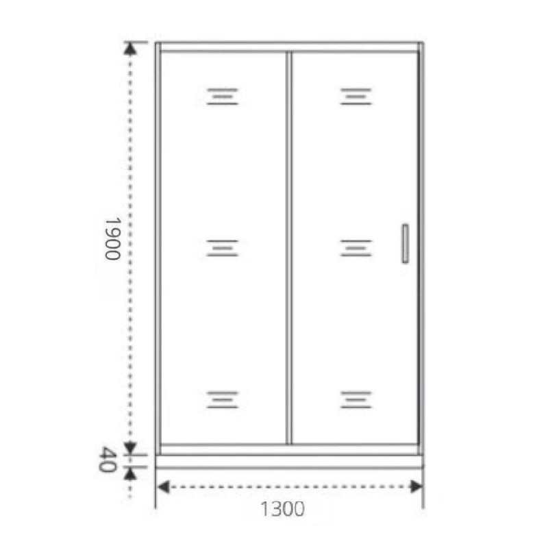 Душевая дверь Good Door Cofe WTW-130-C-CH, КФ00030, 130 см, стекло прозрачное, профиль хром