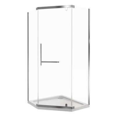 Душевое ограждение Good Door Orion PNT-100-C-CH, 100 х 100 х 185 см, стекло прозрачное, профиль хром, ОР00030