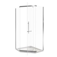 Душевое ограждение Good Door Orion PNT-100-C-CH, 100 х 100 х 185 см, стекло прозрачное, профиль хром, ОР00030
