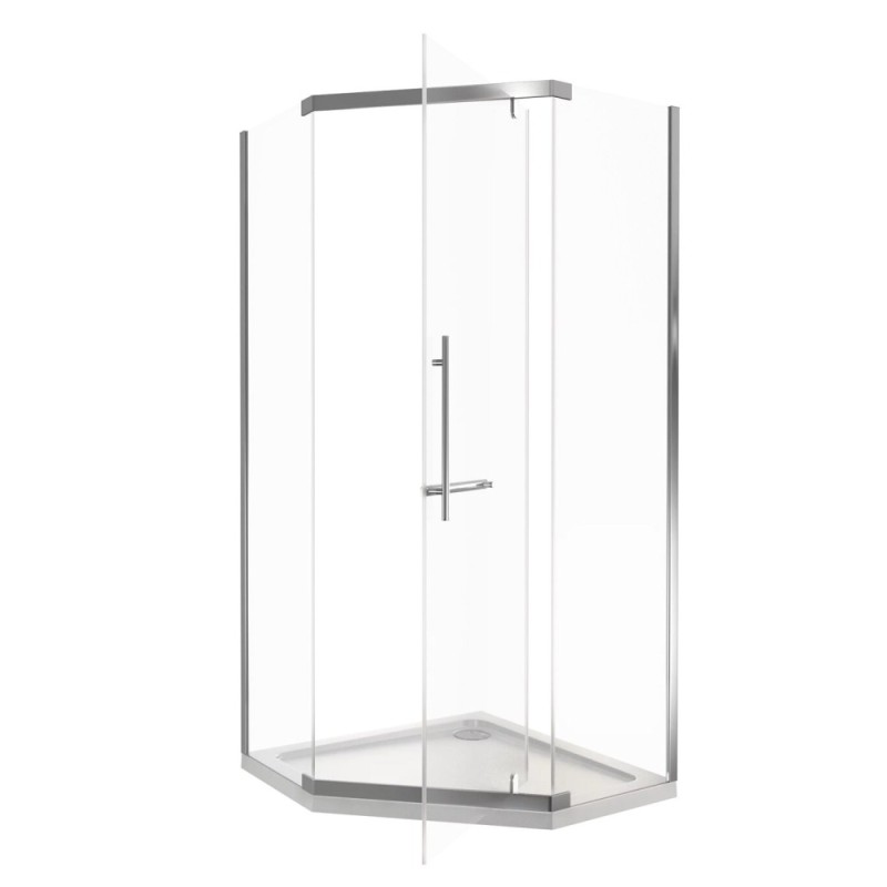 Душевое ограждение Good Door Orion PNT-100-C-CH, 100 х 100 х 185 см, стекло прозрачное, профиль хром, ОР00030