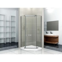Душевое ограждение Good Door Orion PNT-100-C-CH, 100 х 100 х 185 см, стекло прозрачное, профиль хром, ОР00030