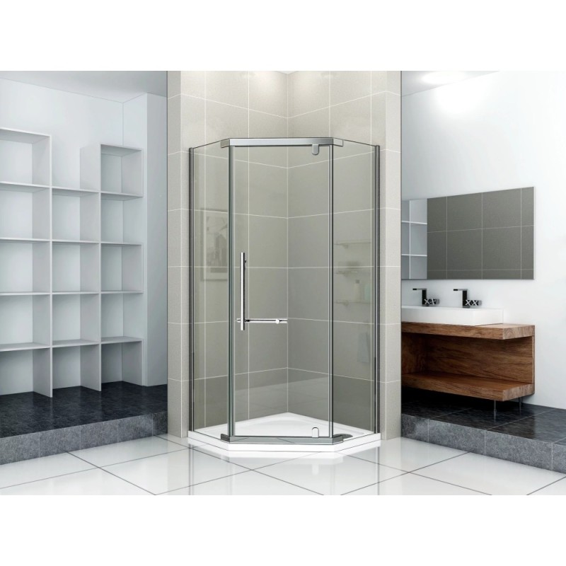 Душевое ограждение Good Door Orion PNT-100-C-CH, 100 х 100 х 185 см, стекло прозрачное, профиль хром, ОР00030