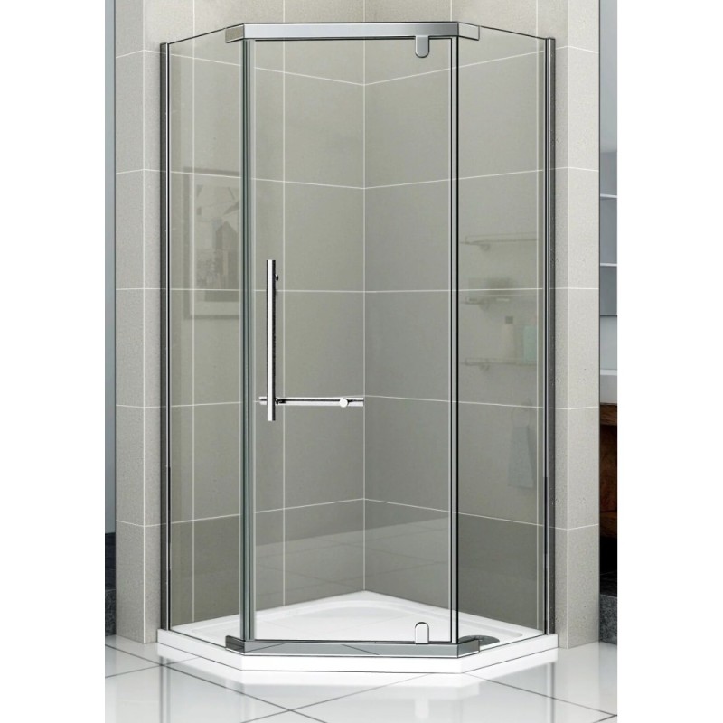 Душевое ограждение Good Door Orion PNT-100-C-CH, 100 х 100 х 185 см, стекло прозрачное, профиль хром, ОР00030