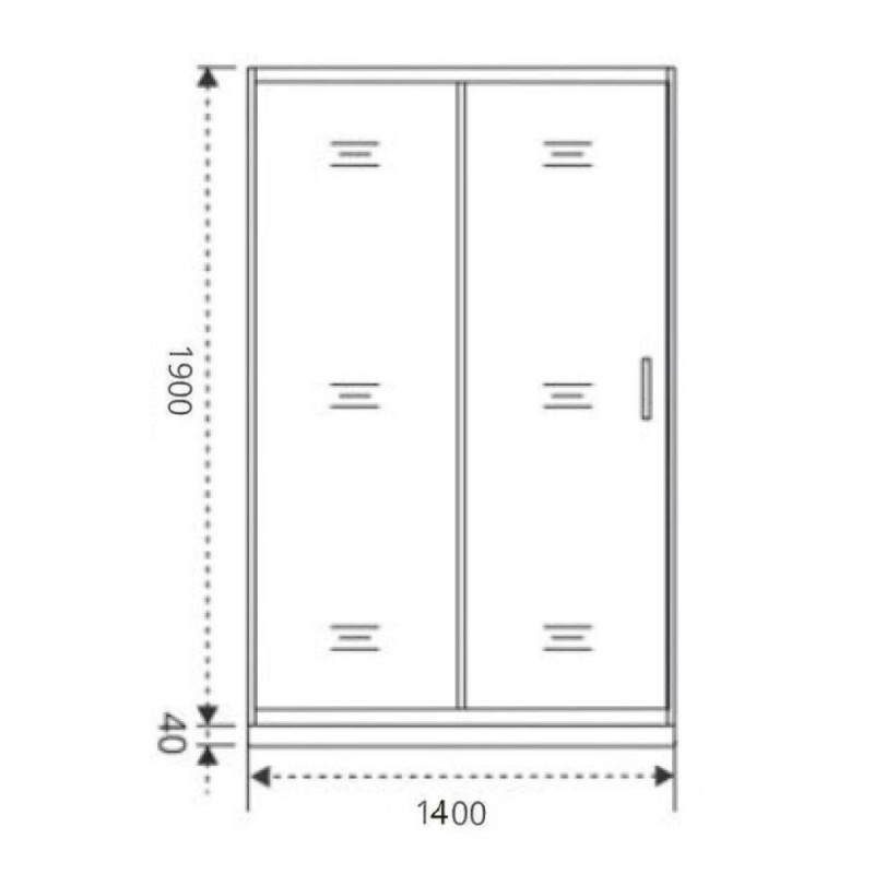 Душевая дверь Good Door Cofe WTW-140-C-CH, КФ00031, 140 см, стекло прозрачное, профиль хром