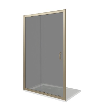 Душевая дверь в нишу Good Door Jazze WTW-110-B-BR, 110 х 185 см, стекло тонированное бронза, бронза, ДЖ00031