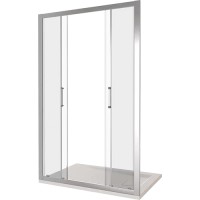 Душевая дверь Good Door Latte WTW-TD-160-C-WE, 160 х 185 см, стекло прозрачное, профиль белый, ЛА00031