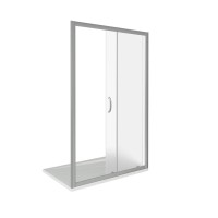 Душевая дверь в нишу Good Door Infinity WTW-140-G-CH, 140 х 185 см, стекло матовое Грейп, хром, ИН00032