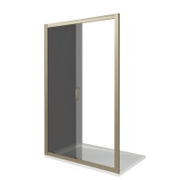 Душевая дверь в нишу Good Door Jazze WTW-120-B-BR, 120 х 185 см, стекло тонированное бронза, бронза, ДЖ00032