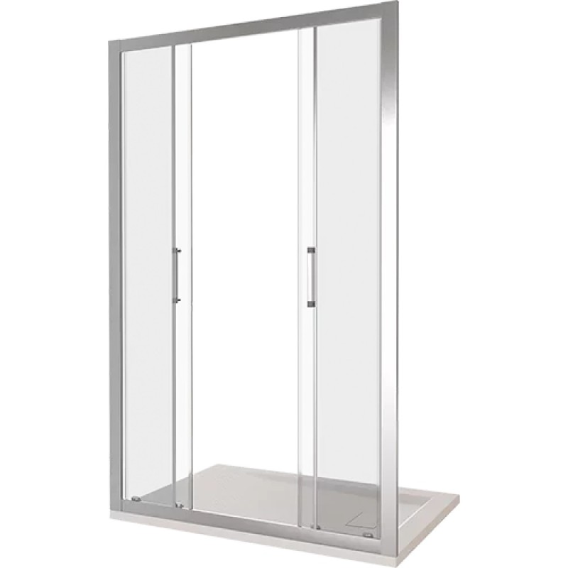 Душевая дверь Good Door Latte WTW-TD-170-C-WE, 170 х 185 см, стекло прозрачное, профиль белый, ЛА00032