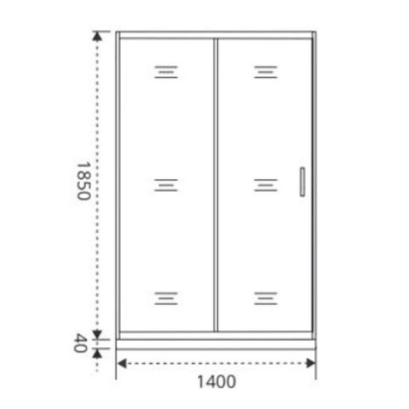 Душевая дверь Good Door Infinity WTW-140-S-CH, ИН00033, 140 см, стекло Полоски, профиль хром