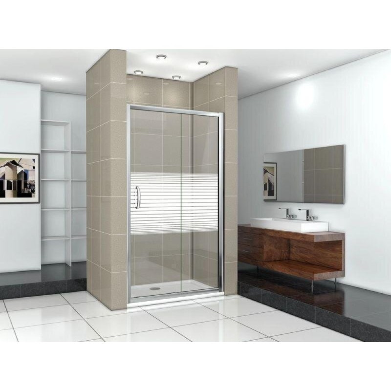 Душевая дверь Good Door Infinity WTW-140-S-CH, ИН00033, 140 см, стекло Полоски, профиль хром