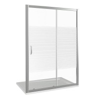 Душевая дверь Good Door Infinity WTW-140-S-CH, ИН00033, 140 см, стекло Полоски, профиль хром