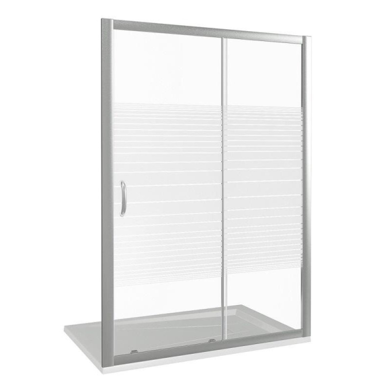 Душевая дверь Good Door Infinity WTW-140-S-CH, ИН00033, 140 см, стекло Полоски, профиль хром