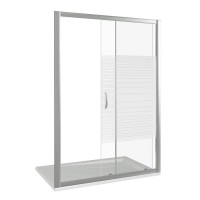 Душевая дверь Good Door Infinity WTW-140-S-CH, ИН00033, 140 см, стекло Полоски, профиль хром