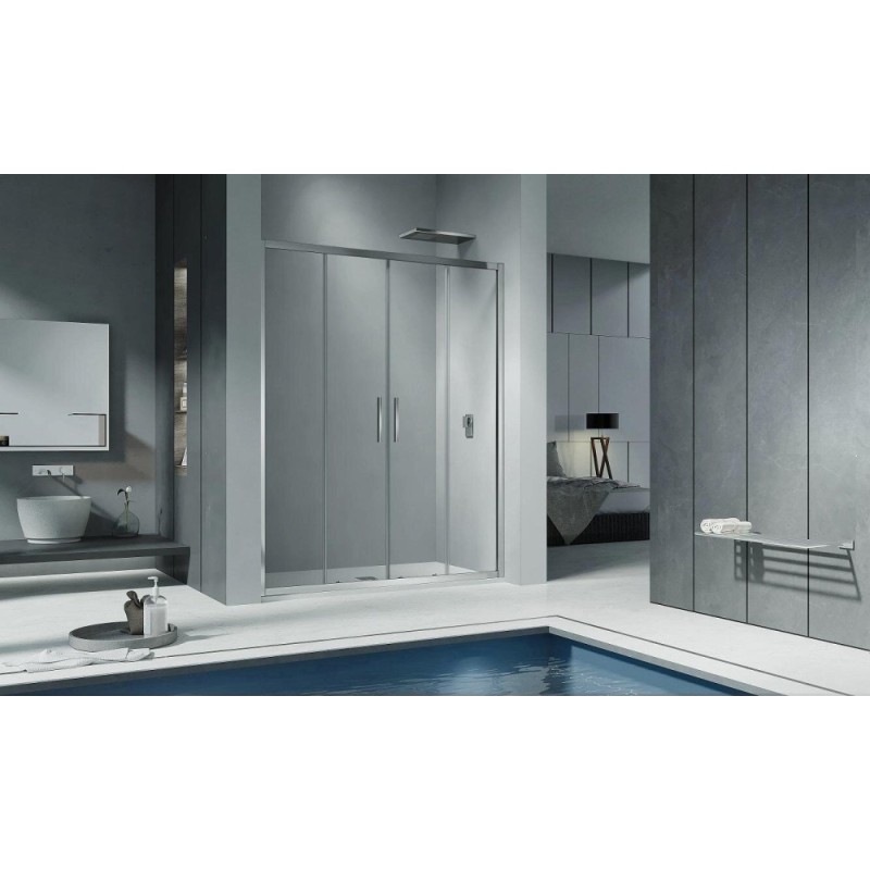 Душевая дверь Good Door Cofe WTW-TD-160-C-CH, КФ00033, 160 см, стекло прозрачное, профиль хром