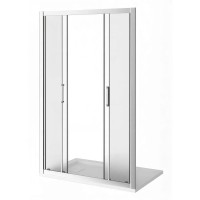 Душевая дверь Good Door Latte WTW-TD-150-G-WE, 150 х 185 см, стекло матовое, профиль белый, ЛА00033