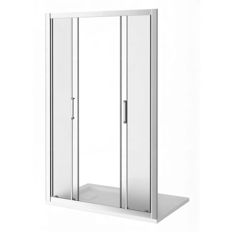 Душевая дверь Good Door Latte WTW-TD-150-G-WE, 150 х 185 см, стекло матовое, профиль белый, ЛА00033