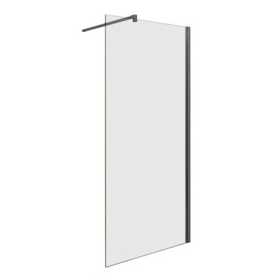 Душевая стенка Good Door Walk In SP-80-C-GM, ВИ00035, 80 см, свободный вход, стекло прозрачное, профиль оружейная сталь
