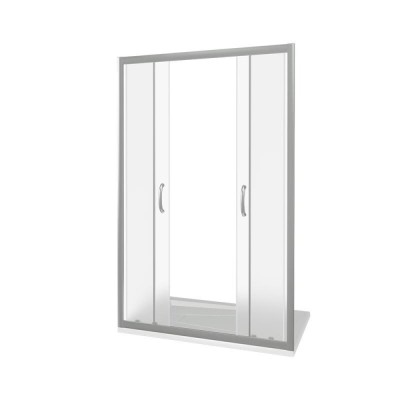 Душевая дверь в нишу Good Door Infinity WTW-TD-150-G-CH 150 х 185 см, стекло матовое Грейп, хром, ИН00035