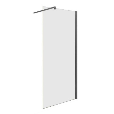 Душевая стенка Good Door Walk In SP-100-C-GM, ВИ00037, 100 см, свободный вход, стекло прозрачное, профиль оружейная сталь