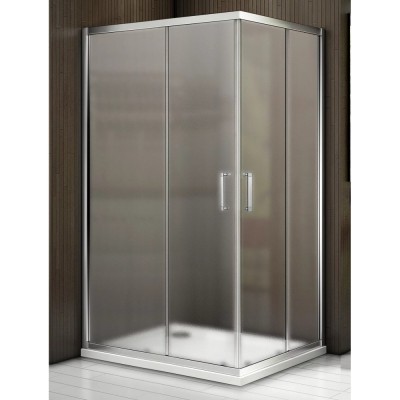 Душевое ограждение Good Door Latte CR-120-90-C-WE, 120 х 90 х 185 см, стекло матовое, профиль белый, ЛА00041