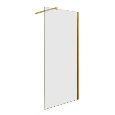Душевая стенка Good Door Walk In SP-80-C-BG, ВИ00042, 80 см, свободный вход, стекло прозрачное, профиль золото матовое