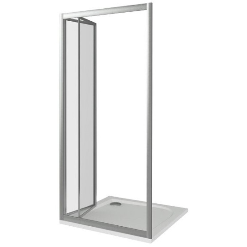 Душевая дверь в нишу Good Door Infinity SD-80-G-CH, 80 х 185 см, стекло матовое Грейп, хром, ИН00046