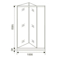 Душевая дверь Good Door Infinity SD-100-G-CH, ИН00048, 100 см, стекло матовое, профиль хром