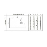 Душевой поддон Good Door Essentials ЛП00059, 120 х 80 см, искусственный камень, графит