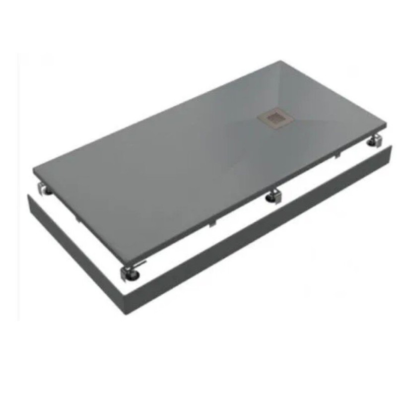 Душевой поддон Good Door Essentials ЛП00059, 120 х 80 см, искусственный камень, графит