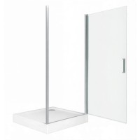Душевая дверь Good Door Pandora DR-100-C-CH, 100 х 185 см, распашная, стекло прозрачное, профиль хром, ПД00064