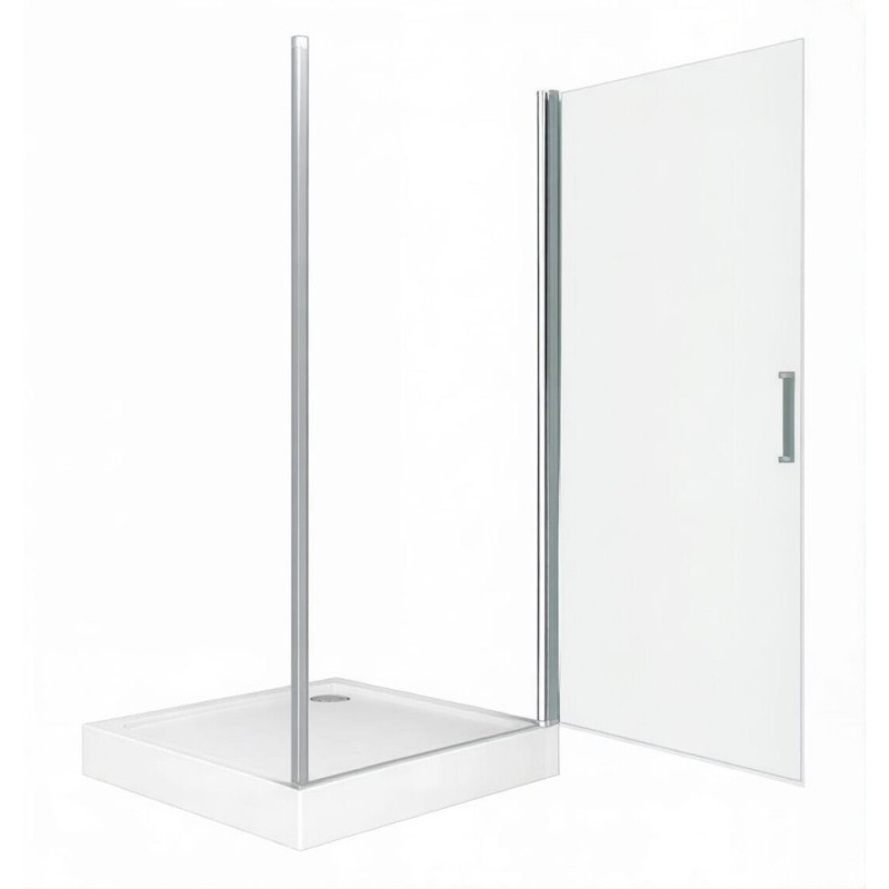 Душевая дверь Good Door Pandora DR-100-C-CH, 100 х 185 см, распашная, стекло прозрачное, профиль хром, ПД00064