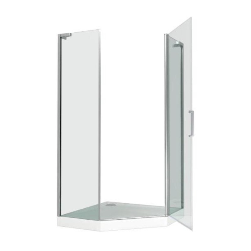 Душевой уголок Good Door Pandora PNT-100-C-CH, ПД00065, 100 х 100 см, стекло прозрачное, профиль хром