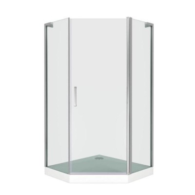 Душевой уголок Good Door Pandora PNT-100-C-CH, ПД00065, 100 х 100 см, стекло прозрачное, профиль хром